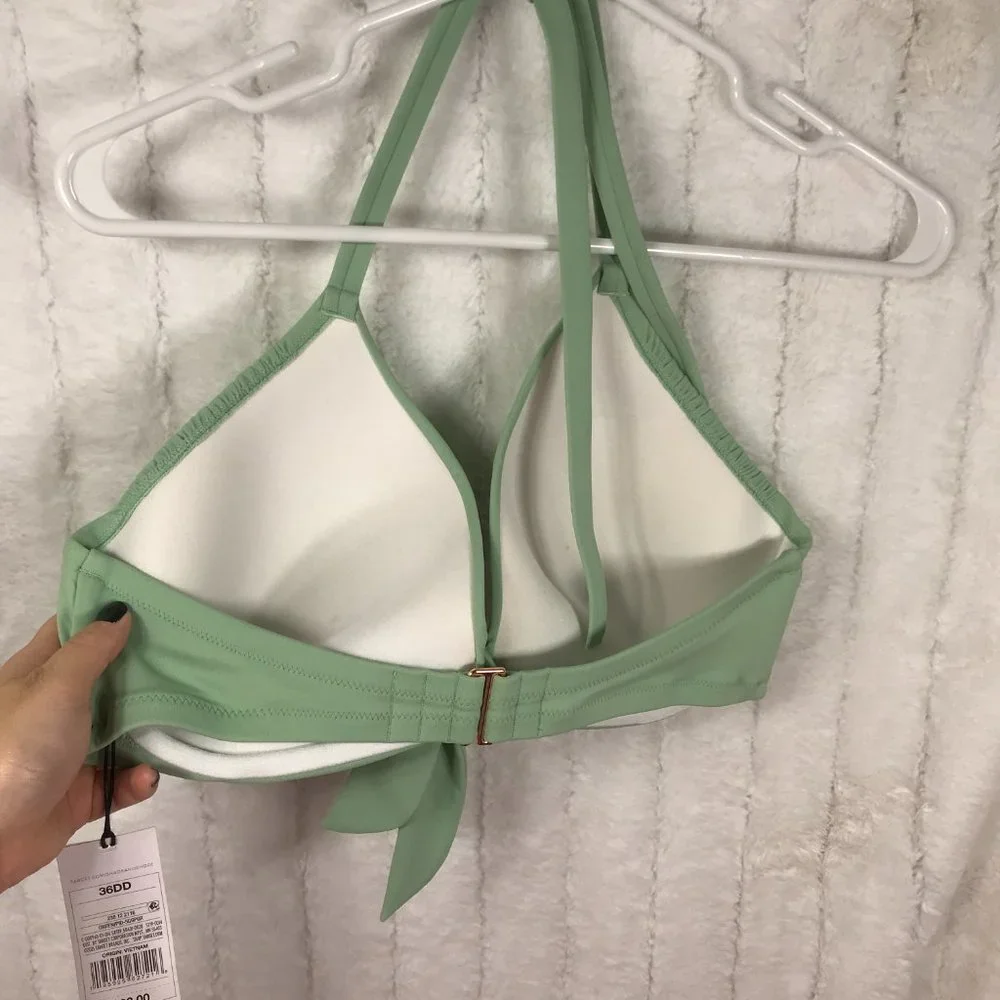 NWT Shade and Shore 36DD Swimwear Halter Top Lightly padded - Picture 4 of 6